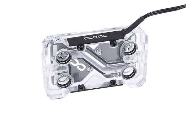 Alphacool 12940, SLI-brygga, Transparent, 60 ° C, 58 mm, 94 mm, 23 mm