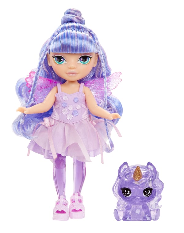 Rainbow High Littles Rainbow Fantasy Fairies Doll- Amethyst (purple), Modedocka, Honkoppling, 4 År, Pojke/flicka, 140 mm, Multifärg