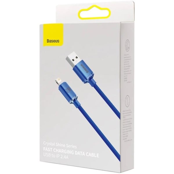 Baseus CAJY000003, 1,2 m, Lightning, USB A, Hankjønn, Hankjønn, Blå