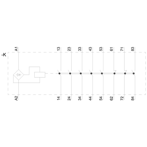 Siemens 3RH2362-2GG20 Apukosketin 1 kpl 1 kpl