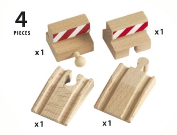 BRIO 33385 Ramp och stoppskenor