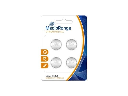 MediaRange Premium - Batteri 4 x CR2032 - Li - 220 mAh