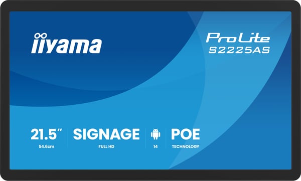 iiyama ProLite S2225AS-B1P informationsskärm 21,5" Full HD IPS 500 cd/m²