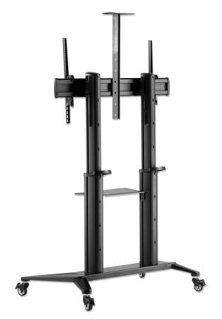 Manhattan 462341, 3,05 m (120"), 200 x 200 mm, 1000 x 600 mm, -10 - 5°, Aluminium, Svart