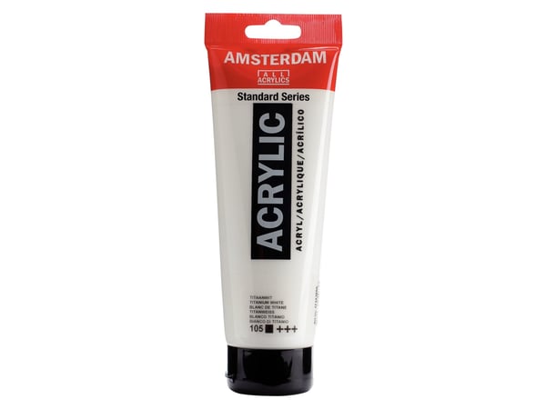 Schjerning Amsterdam Standard-sarjan akryyliputki Titanium White 105 105 105 105 105