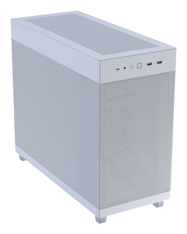 ASUS PRIME AP303 Mesh, Midi Tower, PC, Valkoinen, ATX, mikro ATX, Mini-ITX, Metalli, Pelaaminen