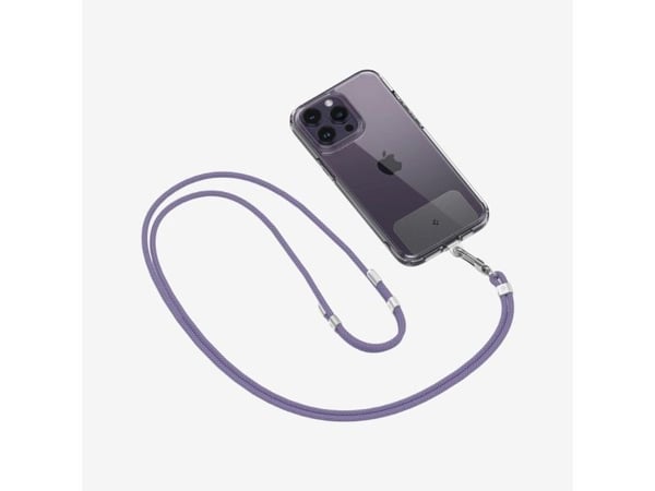 Spigen Cross Body Strap 2 Set, Hihna, Purppura, Kangas, Metalli, Universaali, 2 kpl