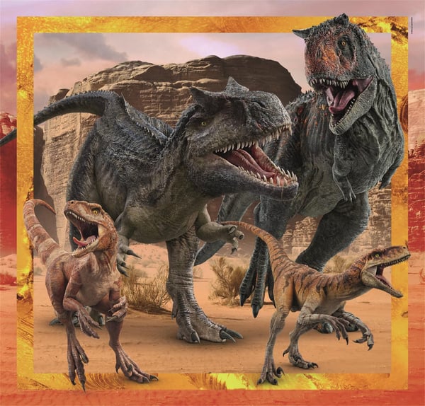 Clementoni Puslespil Square Jurassic World, 3x48 brikker