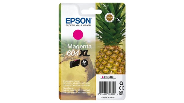 Epson Singlepack Magenta 604XL Ink, High (L) Yield, Magenta, 4 ml, 1 kpl, 350 sivua, Kertapakkaus