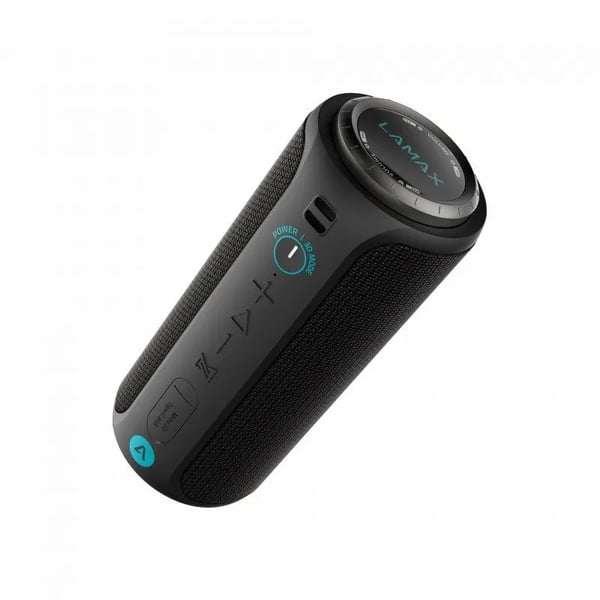 Lamax SOUNDER2, 30 W, 115 - 20000 Hz, Ledning & Trådløs, Stereo bærbar høyttaler, Svart, Blå, Cylinder