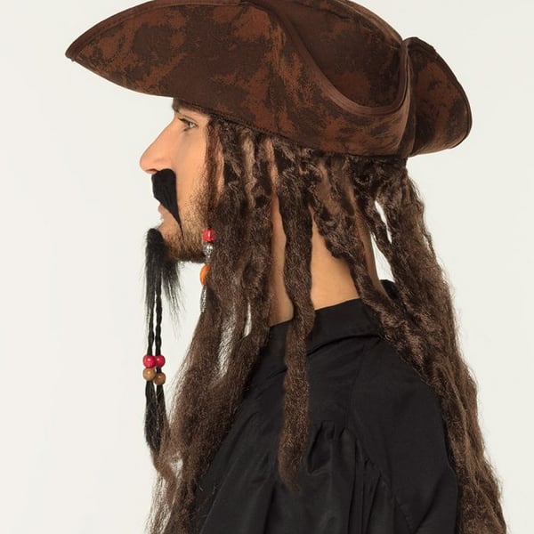 Boland 01811, Fancy dress set, Vuxen, Hankoppling, Pirate, Polyester, Svart, Brun