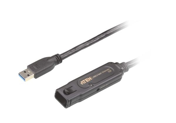 ATEN UE3315A - USB-jatkokaapeli - USB Type A (uros) - USB Type A (naaras) lukitus - USB 3.2 Gen 1 - 15 m - aktiivinen