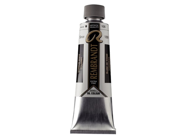 Rembrandt oljemaling tub Titanium White (Safflower Oil) 105