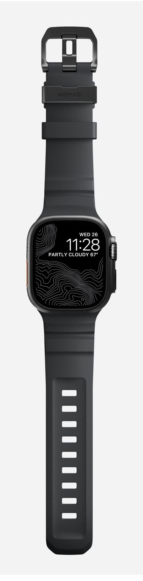 Nomad Rocky Point armband 49mm/46mm/45mm för Apple Watch, svart