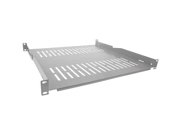InLine 19114F, hylly, harmaa, SPCC, 50 kg, 1U, -40 - 85 °C