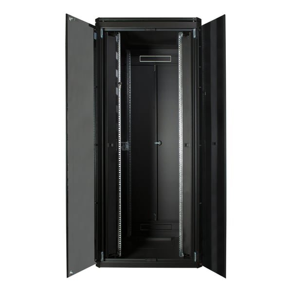 Lanview by Logon - Rack skap - 800 x 800 mm, data line - free-standing - svart, RAL 9005 - 36U - 19"