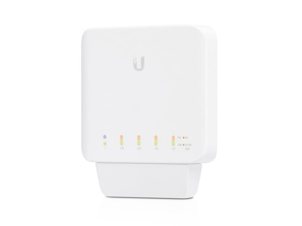 Ubiquiti UniFi Switch USW-FLEX - Switch - Styrt - 4 x 10/100/1000 (PoE) + 1 x 10/100/1000 (PoE++) - veggmonterbar, stangmonterbar - PoE++ (46 W) (e...