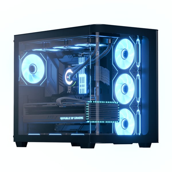 Aerocool P500C, Midi Tower, PC, Sort, ATX, Micro ATX, Mini-ITX, SPCC, Herdet glass, Spilling