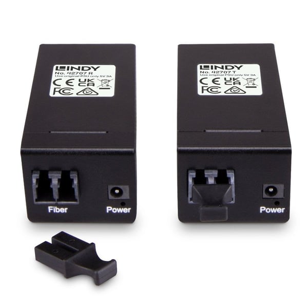 Lindy 42707, AV-sender og -mottaker, 200 m, Koblet med ledninger (ikke trådløs), Svart