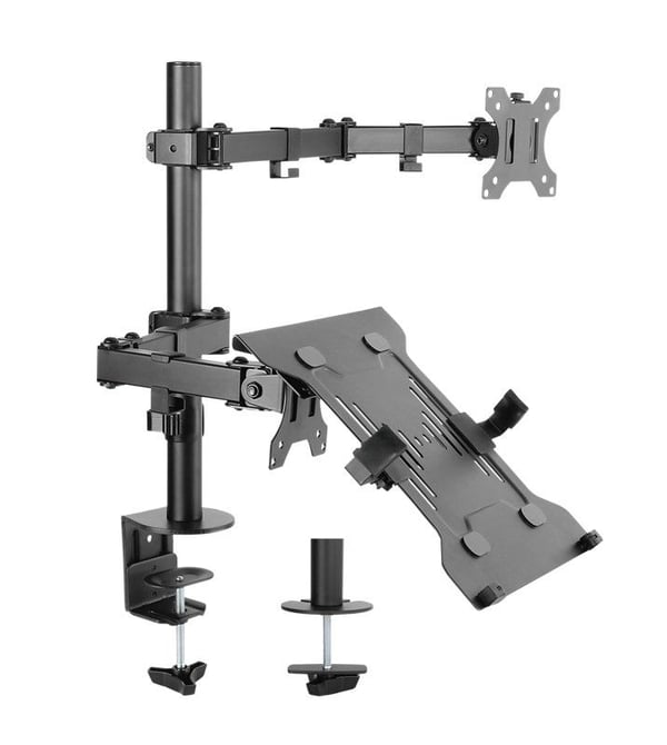 Goobay 70815 Flex skärmhållare 13–32 tum med bärbararm, max. 8 kg, svart