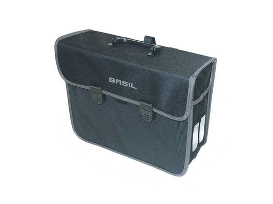 Basil Malaga, Bak, Cykelväska, Polyester, Svart, 13 l, 5 kg
