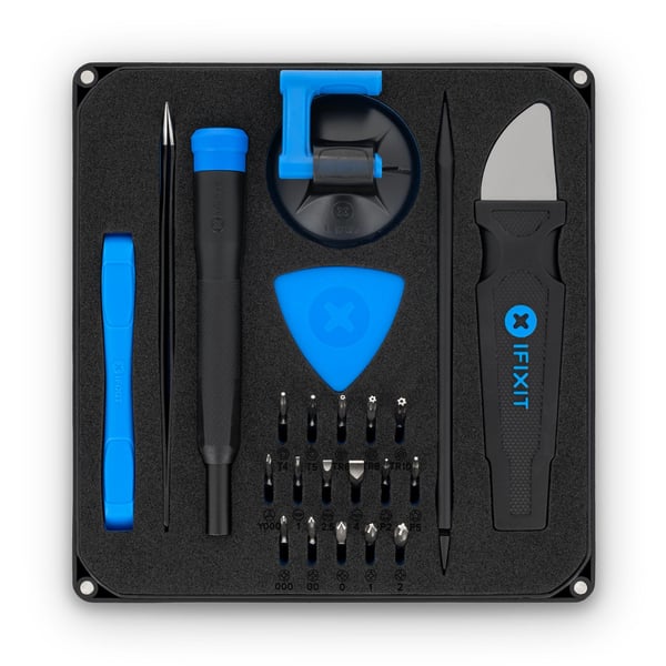 iFixit Essential elektronikverktygssats, 13 verktyg EU145348-5, med fodral