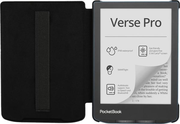 "PocketBook-beskyttelsesrem med svart stropp for Verse/Pro/Lite-bøker