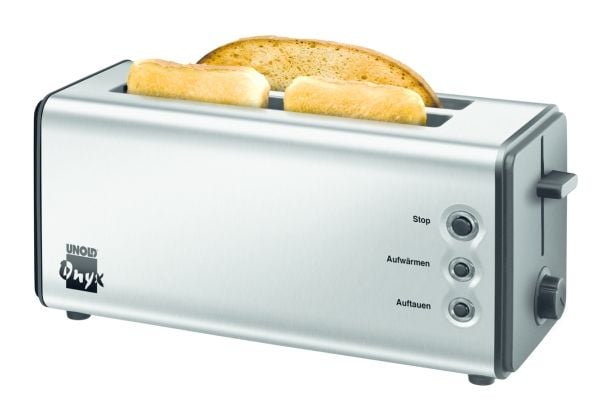 UNOLD Onyx 38915 Duplex - Brödrost - 2 skiva - 2 Kortplatser - rostfritt stål/svart