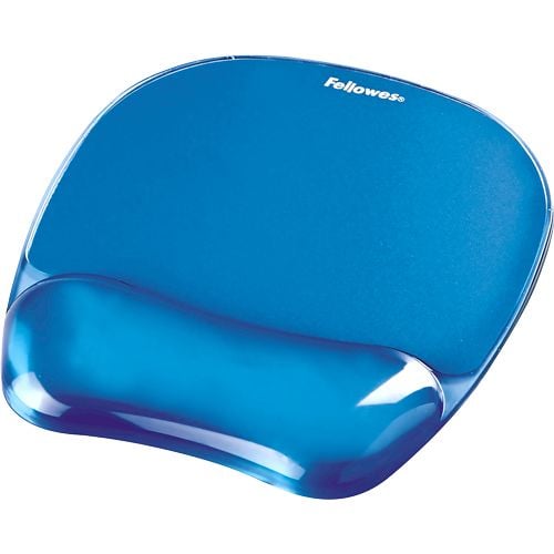 Musmatta fellowes crystals gel flex, med handledsstöd, blå
