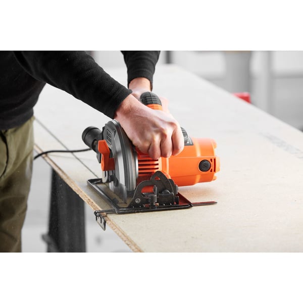Black & Decker CS1550-QS, Puu, Musta, Oranssi, 19 cm, 5500 RPM, 6,6 cm, 5 cm