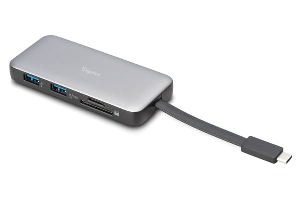 DIGITUS Travel - Dokkingstasjon - USB-C 3.2 Gen 1 - HDMI - 1GbE