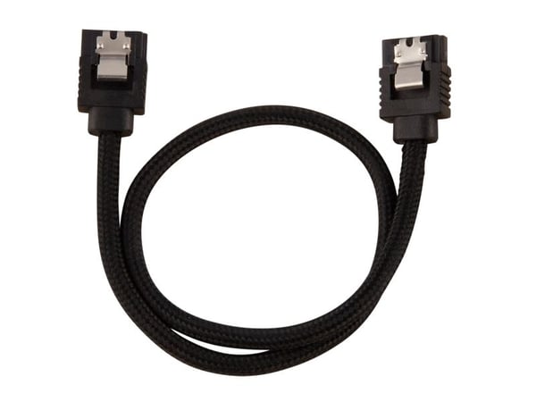 CORSAIR - SATA-kabel - Serial ATA 150/300/600 - SATA (hann) til SATA (hann) - 30 cm - svart