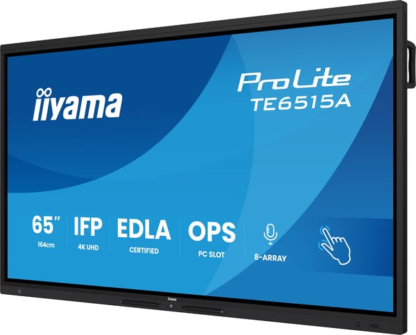 iiyama ProLite TE6515A-B1AG - 65" Diagonalklasse (64.5" synlig) LED-bakgrunnsbelyst LCD-skjerm - interaktiv digital skilting - med berøringsskjerm ...