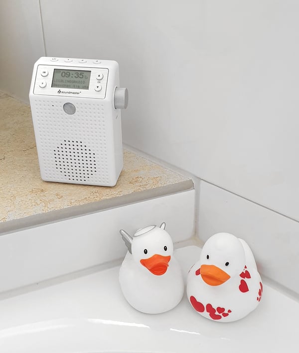 Soundmaster DAB60WE bærbar radio DAB+ FM 3 W, blå/hvit