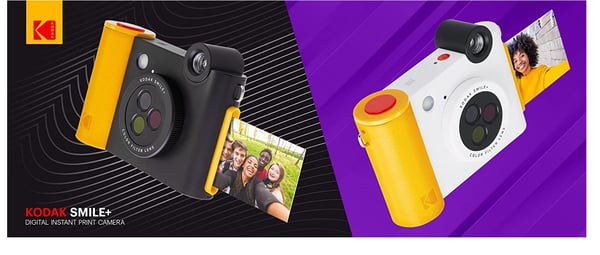 Kodak Smile+ pikakamera 5 MP 2-in-1 Bluetooth-tulostuksella, musta