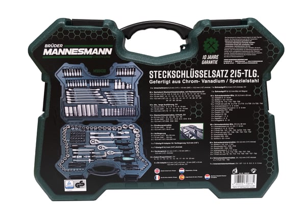 Brüder Mannesmann QUANTOOL Kuppiavainsarja 1/4 (6,3 mm) 85 kpl Q25002