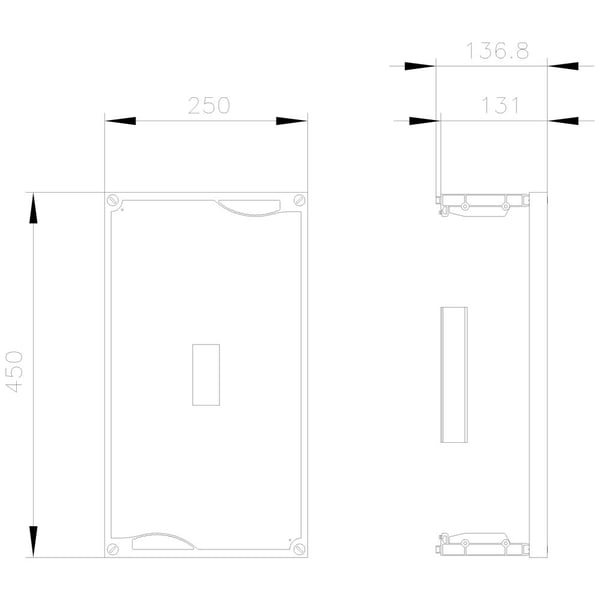 Siemens 8GK4701-3KK12, 450 mm, 30 mm, 30 mm, 50 mm, 1,07 kg