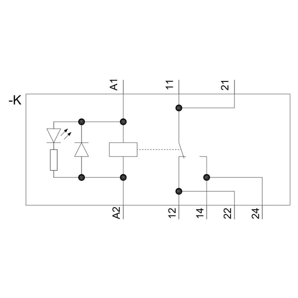 Siemens-pistokerele 1 kpl LZS RT3D4L24, IP20, 85,5 mm, 103 mm, 77,5 mm, 60 g