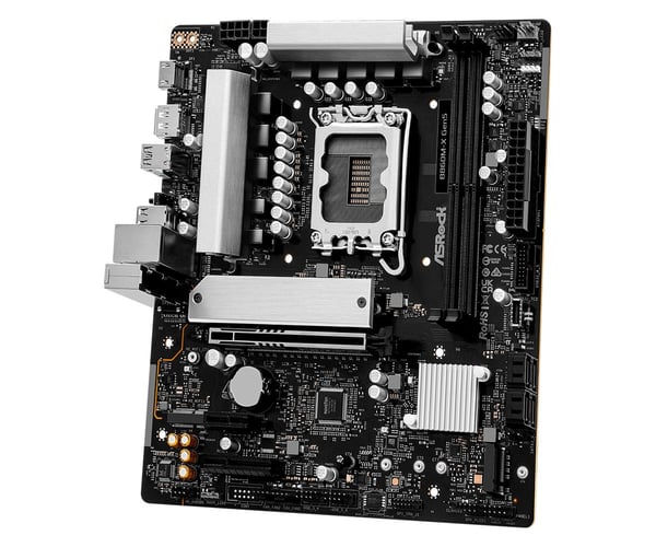 ASRock - Hovedkort - LGA1851-sokkel - B860 Chipset - USB 3.2 Gen 1 - innbygd grafikk (CPU kreves) - HD-lyd (8-kanalers)