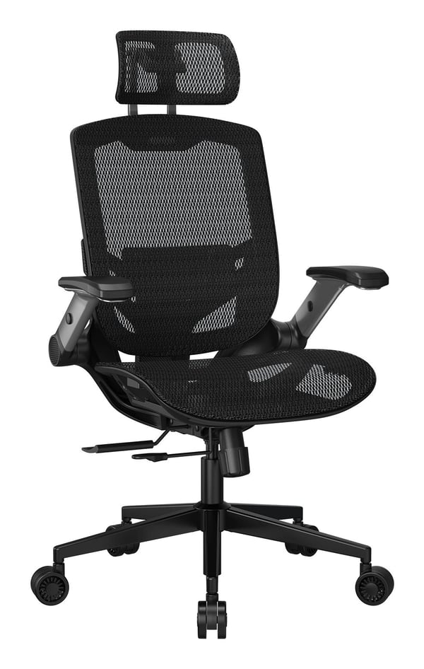 COUGAR CGR-SPO-BLB, Universal spelstol, 120 kg, Stoppat ryggstöd, Tävla, Universal, Svart