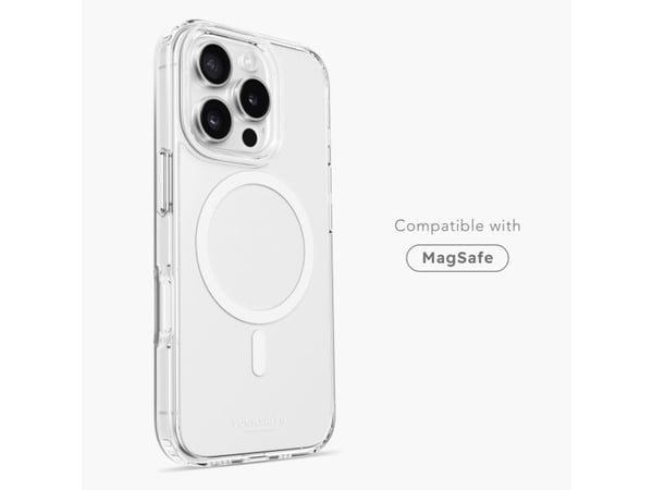 Vonmählen Transparent Case, Etui, Apple, iPhone 16 Pro, 16 cm (6.3"), Gjennomsiktig, Hvit