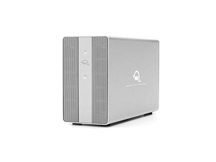OWC Mercury Elite Pro Dual, HDD-/SSD-kotelo, 2.5/3.5", SATA, 10 Gbit/s, USB-liitettävyys, Hopea