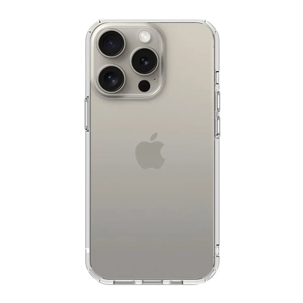 JustMobile PC-1567PCC, Mobilskal, Apple, iPhone 15 Pro Max, 17 cm (6.7"), Transparent