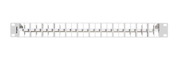 Lanberg Patch Panel tomt 48 porter 1U 19" FTP for Keystone-moduler grå