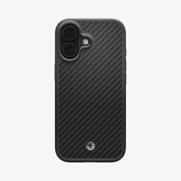 Spigen Enzo Aramid T (Mag Fit), Etui, Apple, iPhone 17, 16 cm (6.3"), Svart, Sølv
