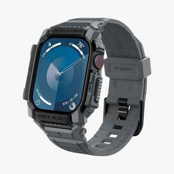 Spigen RUGGED ARMOR “PRO” Apple Watch 10 (46 mm) mørkegrå