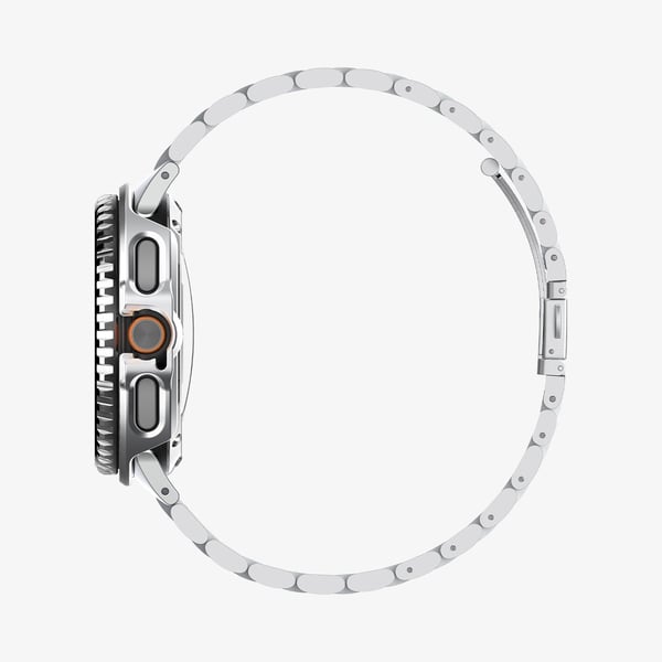Spigen Bezel Tune Pro, Fodral, Smartwatch, Svart, Samsung, Galaxy Watch 8 Classic (46mm), Polykarbonat, Rostfritt stål