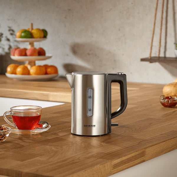 Severin WK 3647 vattenkokare 0,5 l 1100 W borstat rostfritt stål/svart