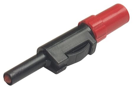 SKS Hirschmann SLS 10 B Laboratoriestik Stik, lige Stift-diameter: 4 mm Rød 1 stk
