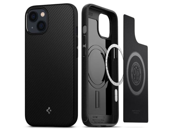 Spigen Mag Armor, Etui, Apple, iPhone 13 mini (5.4-inch) 2021, 13,7 cm (5.4"), Svart